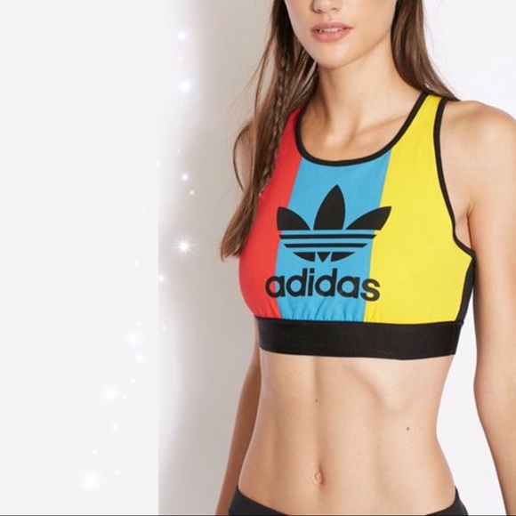adidas trefoil sports bra